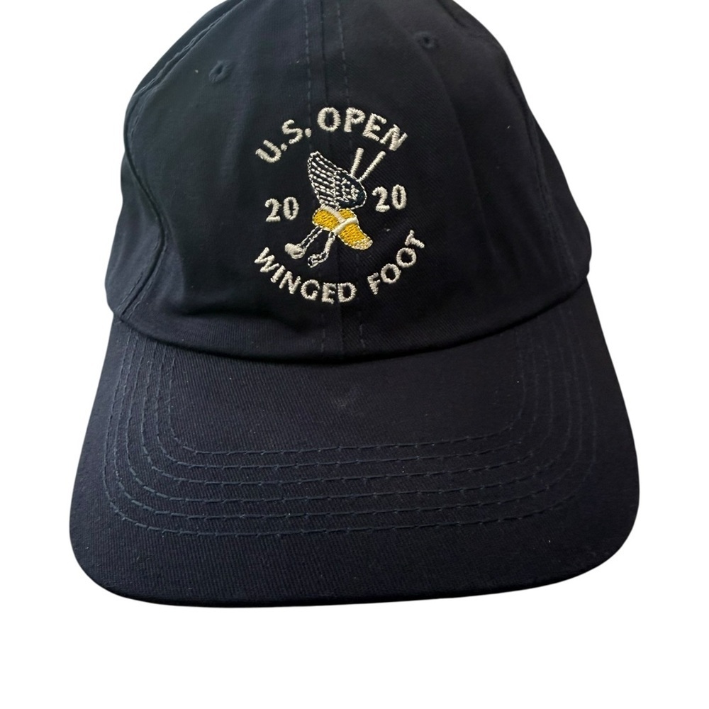 U.S. Open Winged Foot 2020 Adjustable Strap Back Golf Hat Navy Blue Casual